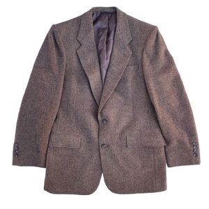 Men’s Vtg Christian Dior Monsieur Two Button Wool Brown Blazer See Measurements